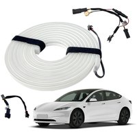 For Tesla Model 3 Highland 2021-2025 Model Y Launch Front Trunk Frunk LED Ambient Surround Light Flexible Silicone Strip Lamp