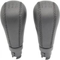 Black Leather Gear Shift Knob For Volvo S60 S80 V70 XC70 Sewing Leather 5/6 Manual Shifter Lever Pen Car Styling Accessories