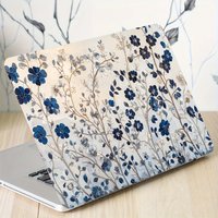 Scratch Resistant Floral Pattern Laptop Stickers 2 Pack Durable DIY Art Case for Notebooks Cars Helmets Refrigerators Decal