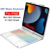 Etui z Klawiaturą Magic 360° dla iPad Air 11 13 M2 M3 2025 Air 4 5 10.9 dla iPad Pro 11 12.9 13 10. Generacji 11. A16 10.2 7/8/9. Folio