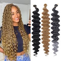 30 Inch Body Wave Synthetic Crochet Hair Bundles Long Curly Braiding Hair for African Style Hairstyle
