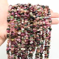 AliExpress NONE Natural Stone Color Tourmaline Irregular Beads Crystal Chips Gravel Shape Gemstone Bead for Jewelry Making DIY Bracelet Necklace