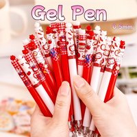 0.5mm Apple Cat Gel Pen Black Ink Smooth Writing Pens for Students Cartoon Themed Stationery Bulk Classroom Rewards Cute