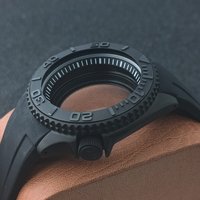 Boîtier pour homme haut de gamme de 42 mm, noir mat et argenté, compatible avec les mouvements NH35 NH36, accessoires pour cadran de 28,5 mm, verre saphir, bracelet de 22 mm