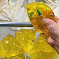 Cute Squishy Honey Cheese Square Fidgets Toys Super Soft Mochi Cheese Squeeze Toy Funny Anti-stress Sensory Toy for Adults Gifts