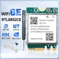 Wi-Fi 6E Realtek RTL8852CE WiFi Network Card 5374Mbps BT5.3 802.11AX M.2 Wireless WiFi Adapter AX5400 2.4G/5G/6GHz For Win 10/11