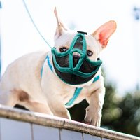 Short Snout Pet Dog Adjustable Breathable Mesh French Bulldog Pug Mouth Mask Anti Stop Barking Supplies DC05