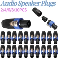 Audio Speaker Plug Connectors Outdoor Music Listening Supplies 2/10x 4 Pole Accessories for Neutrik Speakon NL4FC