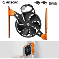 NICECNC For 2023 2022 KTM EXC 300 EXCF 350 Husqvarna TE300 FE 450 GasGas EC 300 250 12V Engine Electric Radiator Cooling Fan Set