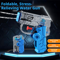 Summer Outdoor Rotating Fingertip gyro dual hole water gun - Mini Folding Stress Relief Water Gun beach water play
