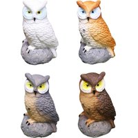 Owl Landscape Garden Decoration Miniature Owl Figurines Moss Landscape Mini Owl Figurines for Bonsai Crafts Dollhouse Plant Pot