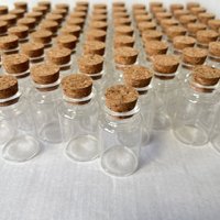 15/36/48 pcs 30x50mm 20ml Glass Bottles Cork Stopper Tiny Jars Clear Mini Containers DIY Home Decor Wishing Bottles Wedding Gift