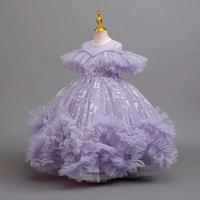 HETISO Flower Girls Dresses Butterfly Bridesmaid Children's Evening Prom Gown For Piano Performance Wedding Birthday Party