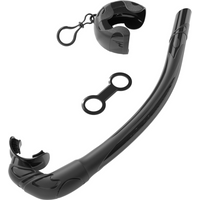 Snorkel - Soft Silicone for Safe Swimming -Retractable Snorkel Lightweight and Portable - Swimming Gear for Travel and Vacations