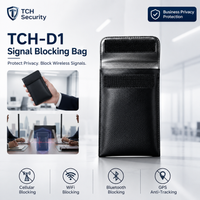 TCH-D1 Signal Blocking Bag – Mobile Phone Privacy Protection Faraday Pouch Anti Tracking Anti RFID WiFi GPS Bluetooth Blocker