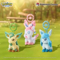 LimiteStock •Hot Sale •Order Now Pokémon Center Plush Pendant Fluffy Keychain Jolteon Flareon Espeon Glaceon Leafeon Syl