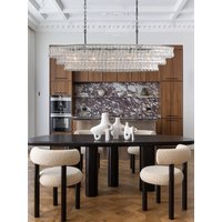 French Design Murano Design Black Gold LED 2026 Chandelier Lighting Suspension Luminaire Lampen Hanging Light For Dinning Room