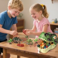 Dinosaur Figure Set Toys, Jurassic Dinosaur Feast, Realistic Dinosaur World Toys, Natural Science Educational Toys for Children