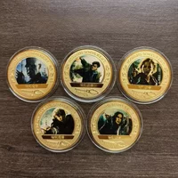 Harry Potter Colored gold Commemorative Coin Voldemort Severus metal badge Magic anime souvenir medal toy gift miniso
