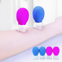 Glass Facial Cupping Set Lifts Facial Muscles Firms And Tightens The Skin Cupping Massage Silicone Cups