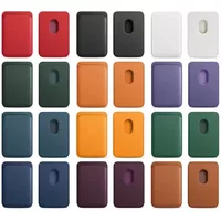For Magsafe Wallet Leather Magnetic Card Holder Case For iPhone 17 Pro Max Samsung S26 Ultra Macsafe Card Holder Slots Accessory