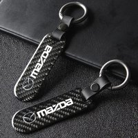 Car Key Accessories Carbon Fiber Keychain Rings For Mazda Speed 2 3 5 6 Atenza CX80 CX70 CX90 CX3 CX5 CX8 MX30 CX60 CX30 CX7 CX9