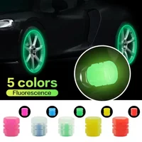AliExpress NONE New Luminous Car Tire Valve Caps Wheel Tyre Rim Stem Covers Dustproof Waterproof for Auto Motorcycle Bicycle Glow In The Dark