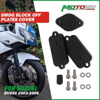Couvercle de plaques de moto en aluminium noir, accessoires de moto, SUZUKI SV650, SV, 650, 2003, 2004, 2005, 2006, Smog nights Off