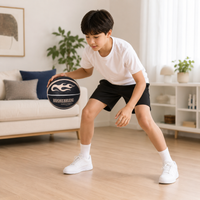 Silent Indoor Basketball – Purple Size 7, Soft Grip, Anti-Noise, Kids & Adult Training, Durable Rubber Basketball for Home & Ind