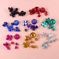 7 in1 Metal Button For PS5 Controller Aluminum Direction/ Bullet Button For Playstation5 D-pad Cross/ ABXY Button/ Joystick Caps