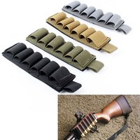 Bullet Bags Stickers Nylon 6-Shell Tactical Outdoor Hook & Loop Backed Carrier Card MOLLE Simple Bag Black
