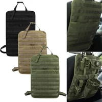 Tactical car seat rear organizer MOLLE panel vehicle cover outdoor hunting accessory EDC storage hanging bag