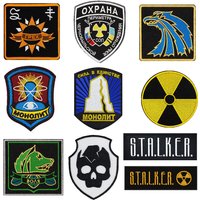 STALKER S.T.A.L.K.E.R. Factions Mercenaries Loners Atomic Power Badge Patch Team Morale Tactics Military