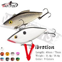 WALK FISH 1Pcs 11.4g 18.6g Sinking VIB Lure Crankbait Fishing Jig Vibration Pike Fishing Pesca Artificial Lure Plastic Hard Bait