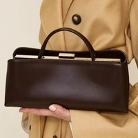 Lady Rectangle Clip Bags For Women Luxury Designer Handbag And Purse 2026 New In Vintage Multi-layer Commuting Underarm Shoulder