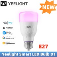 YEELIGHT Smart LED Bulb D1 RGB E27 Bluetooth Connection Dimmable 1300 Lumens Smart Voice Control Compatible For Apple Home alexa