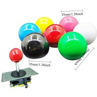 35mm Arcade Joystick Ball Top with Sanwa Lever for Fighting Games Like King of Fighters Coin Operated Games