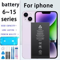 phone Battery 2026 For Apple 6 6S 7 8plus X Xr Xs Max 11 12Pro 13 14 plus Replacement Bateria For iphone 7 batteries+Free Tools