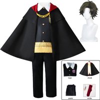 Damian Desmond Cosplay Spy Family Cosplay Costume Wig Halloween Comic-con Party Role Playing Outfit Cloak for Children Adults