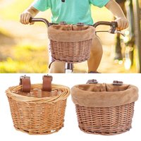 Woven Bike Basket Mini Bike Decor Front Storage Basket Bike Decoration With Adjustable Mounting Straps For Picnic Photography