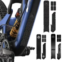 Carbon Fiber Texture Protection Sticker Mountain Road Bicycle Frame Stickers Thickened Waterproof Chain Guard Bike Accessories
