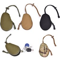 Tactical EDC Mini Key Wallets Holder Men Coin Purses Pouch Bag Small Pocket Keychain Zipper Case Outdoor Pack