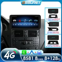10,25 Zoll Autoradio für Mercedes Benz C-Klasse W204 S204 W205 Intelligente Fahrzeugsysteme Multimedia-Player 2din Carplay Android Auto GPS