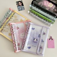 A6 Double Buckle Binder Photo Card Collection Book Postcard Organizer Diary Notebook School Stationery