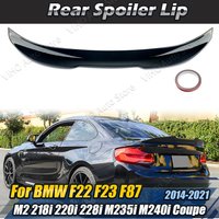 For BMW F22 F23 F87 M2 218i 220i 228i M235i M240i 2014-2021 PSM Style Car Rear Spoiler Wing Trunk Lip Tail Trunk Roof Spoiler