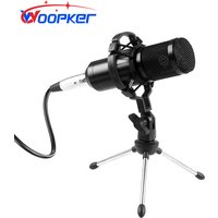 Woopker Professional Condenser Microphone BM 800 Mic Kit with Shock Mount and Tripod BM800 Set for Studio Recording Broadcasting