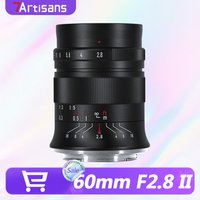 7Artisans 60mm F2.8 Macro II Manual Focus Lens APS-C Smooth Bokeh 339g for Sony E Nikon Z Fuji X Camera