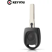 KEYYOU Transponder Key Shell NEW Uncut Blade HU66 Blade Car Key Blank Case For VW Volkswagen SKoda SEAT key Case