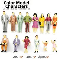 10/50pcs 1:25/1:30/1:300 Scale Model Building People Multistyles Assorted Poses Train Scenery Passengers Mixed Color