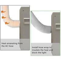 For Portable AC for 5In&5.9In Diameter Air Conditioner Hose Cover Wraps AC Hose Duct Vent Cover - Sleeve Insulated Cover